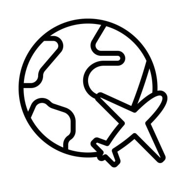 Dünya web sitesindeki düzlem vektör illüstrasyonuName