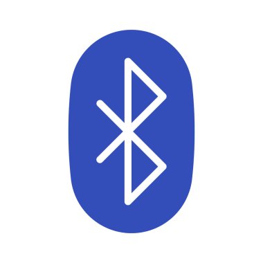  Bluetooth Düğmesi vektör illüstrasyonu 