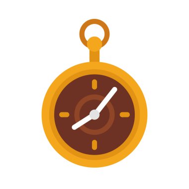 Kronometre simgesi, beyaz arkaplanda vektör illüstrasyonu  