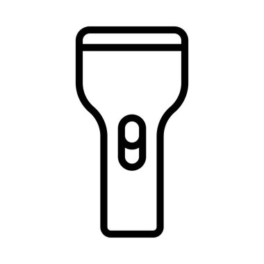 Meşale Düğmesi Web simgesi vektör çizimi