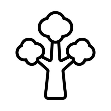 ağaç web simge vektör çizim