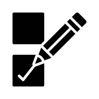 Tik Kutusu Web simgesi vektör illüstrasyonu