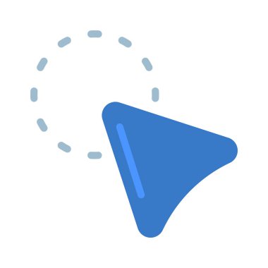 Dairesel Seçim Arrow web simgesi vektör illüstrasyonu