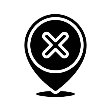 Konum Hatası vektör illüstrasyonu 