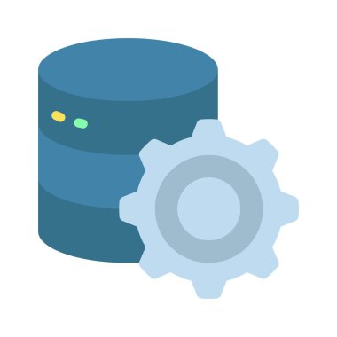 Veri Ayarları simgesi, vektör illüstrasyonu  