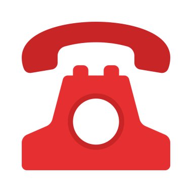 Sabit hat Telefon simgesi basit illüstrasyon