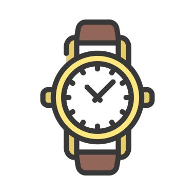 saat simgesi, vektör illüstrasyonu basit tasarım