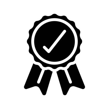 Ödül web simgesi vektör illüstrasyonunu tamamla