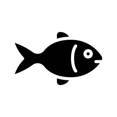 balık simgesi vektör illüstrasyonu