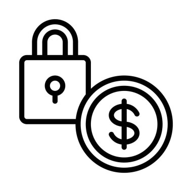 lock icon, vector illustration simple design