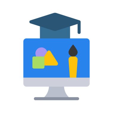 Grafik Tasarım simgesi, vektör illüstrasyonu 