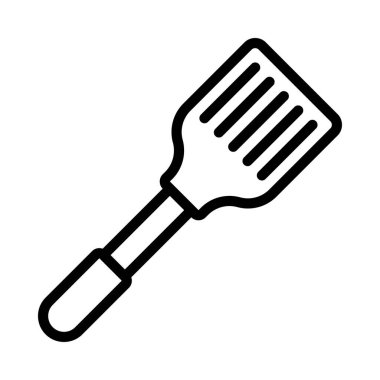 Spatula web simgesi vektör çizimi