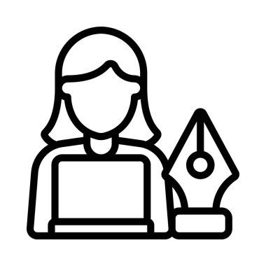 Grafik Tasarımcı Web simgesi vektör illüstrasyonu