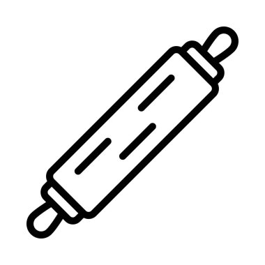 rulo pin web simgesi vektör illüstrasyonu