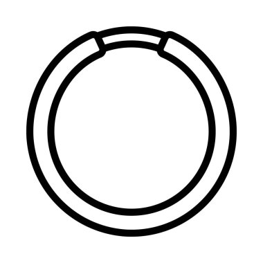 Hoop Küpe ikon vektör illüstrasyonu 