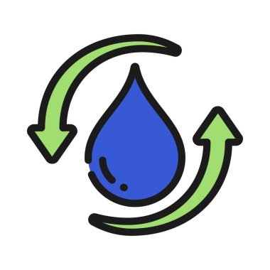 Su Ağı ikonu vektör illüstrasyonunu temizle