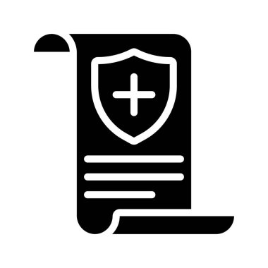 Sağlık Politikası Web ikonu vektör illüstrasyonu