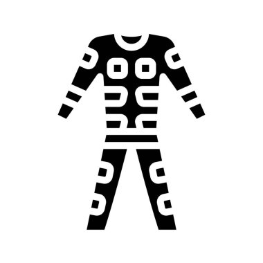 VR Suit simgesi, vektör illüstrasyonu basit tasarım