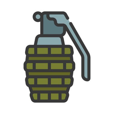 Armut El Bombası ikon vektör illüstrasyonu