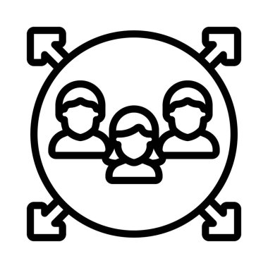 Takım Genişleme Ağı vektör çizimi