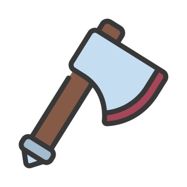 Axe araç simgesi, vektör illüstrasyonu