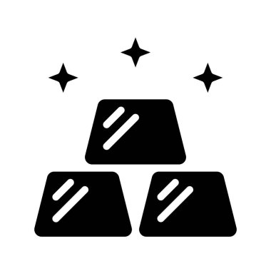 altın külçelerini kutsal kişilerin resmi, vektör çizim