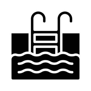 Yüzme Havuzu konsepti vektör çizimi 