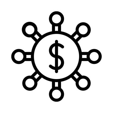 ağ simgesi, vektör illüstrasyonu basit tasarım