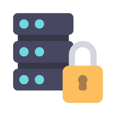 sunucu web simgesi vektör illüstrasyonu