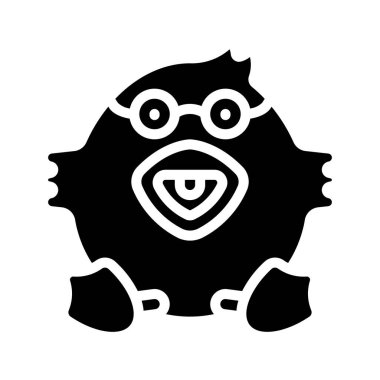 İnek ağ simgesi vektör illüstrasyonu