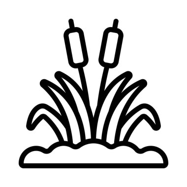 Reeds web simgesi vektör illüstrasyonu