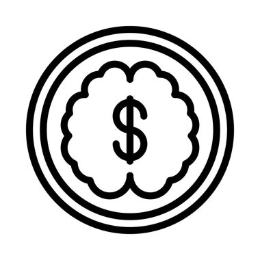 Akıllı Para web simgesi vektör çizimi