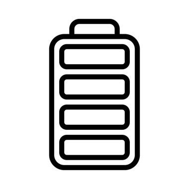 Tam Batarya ağ ikonu vektör illüstrasyonu