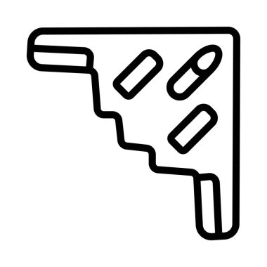 Gizli Bombacı Web simgesi vektör çizimi