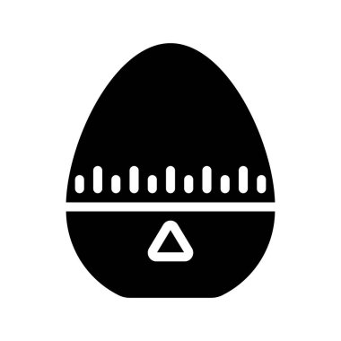 Yumurta Zamanlayıcısı ağ ikonu vektör çizimi