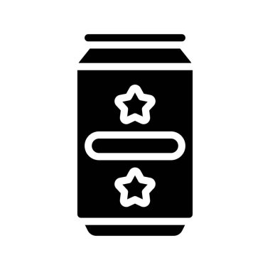 Bira Can Web simgesi vektör illüstrasyonu