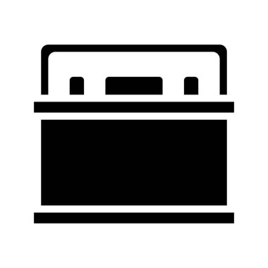 Araba Bataryası Web simgesi vektör illüstrasyonu