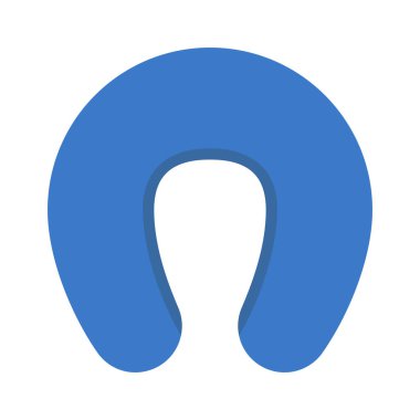 Boyun Yastığı ağ ikonu vektör çizimi