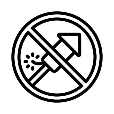 Havai fişek web simgesi vektör çizimi