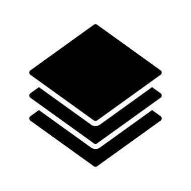 Üç Katman Web simgesi vektör illüstrasyonu