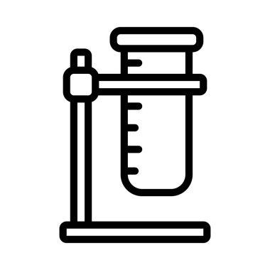Test Tüpü Tutucu simgesi, vektör illüstrasyonu 
