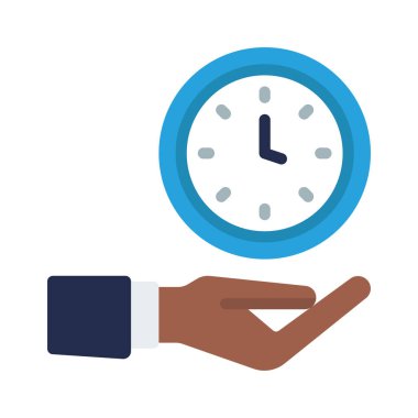 Zaman web simgesi vektör illüstrasyonunu ver