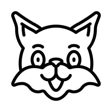 Fox web icon vector illustration