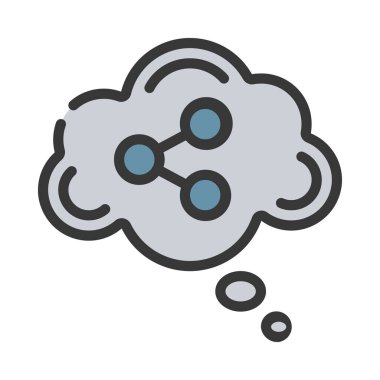 Y Sosyal Paylaşımcılar Geni Web simgesi vektör illüstrasyonu