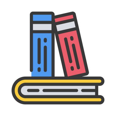 Kitap simgesi, vektör çizim