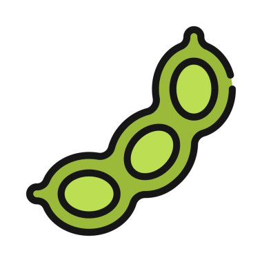 Edamame web simgesi vektör illüstrasyonu