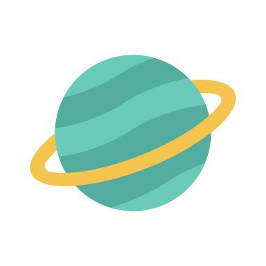 Gezegen web simgesi vektör illüstrasyonu