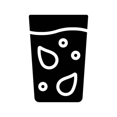  İçecekteki Web simgesi vektör illüstrasyonunu Bırakır