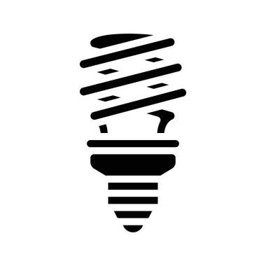 Eko ampul simgesi, vektör illüstrasyonu