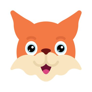 Fox web icon vector illustration